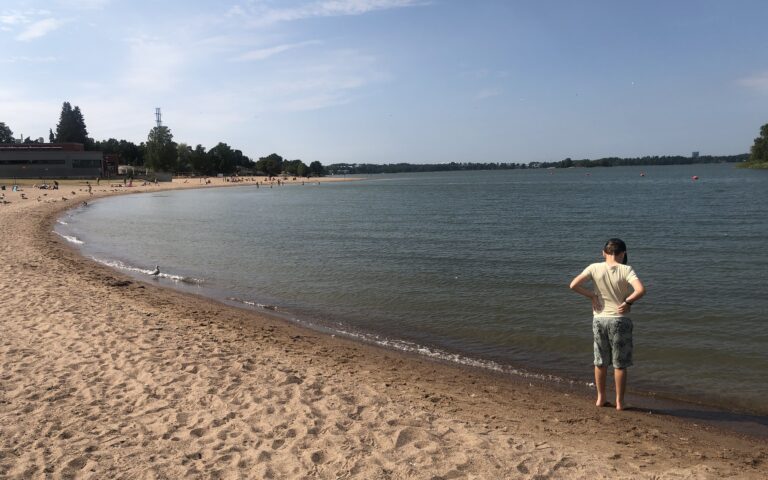 Visiting the beach in Helsinki with Kids